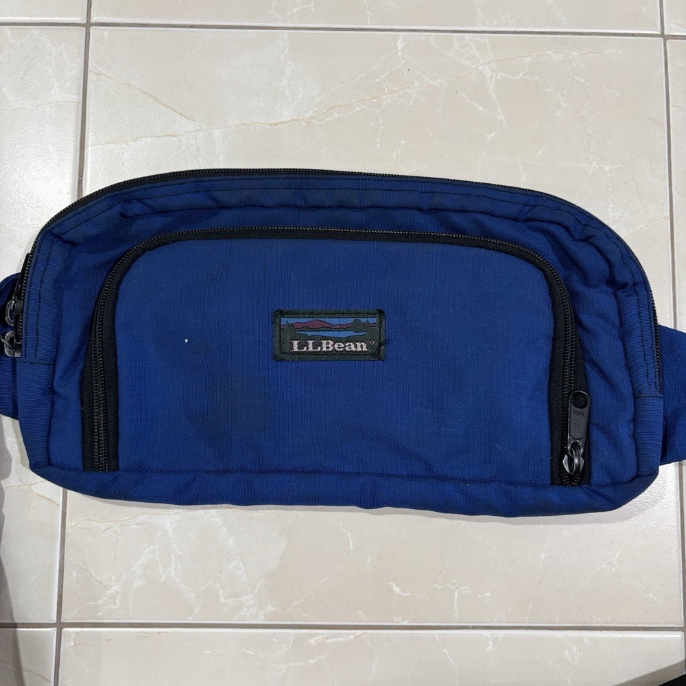 Vintage LL Bean Fanny Pack 90s Maine USA Hiking Outdoors Zipper Gorp Core